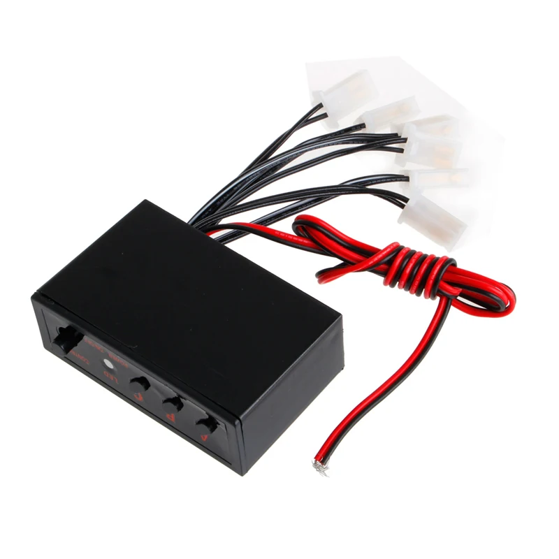 Free Shipping 6 Ways LED Strobe Flash Light Lamp Emergency Flashing Controller Box DC 12V Car