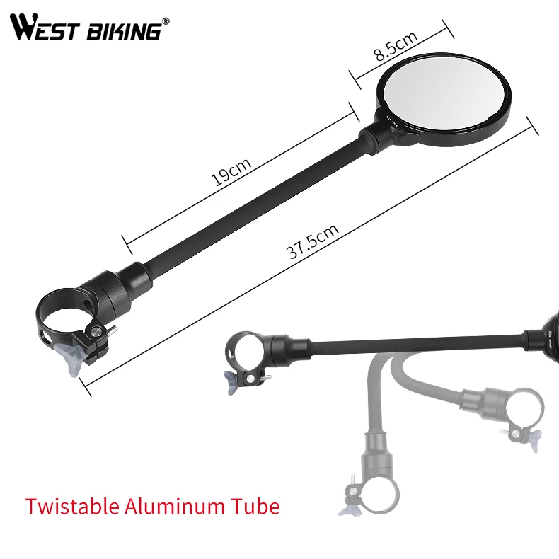 
WEST BIKING Cycling Aluminium Frame Tires Mirror Other Bicycle Accessories Cycling Bicicleta Bike Bicycle Rearview Mirror 