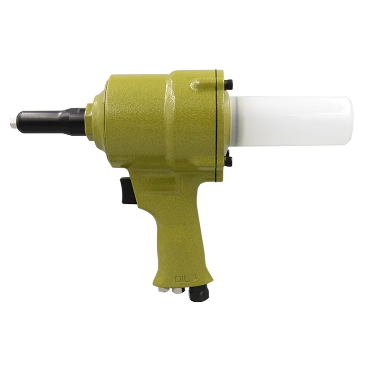 Air pneumatic rivet gun using with low profile threaded inserted nut blind rivet