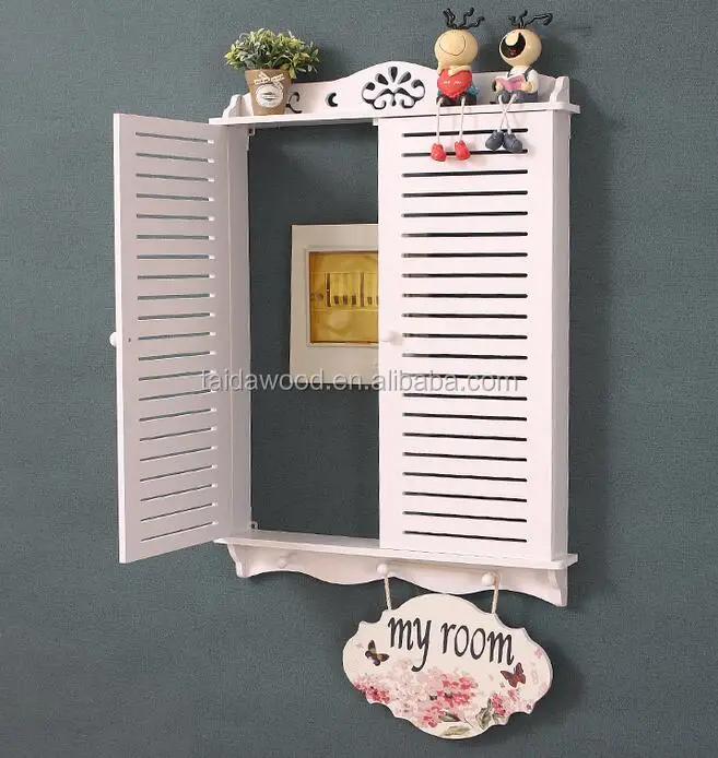 Window shades type home decoration use wooden box for Power Distribution Box