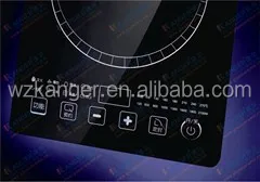 
KANGER polished black ceramic glass for one burner induction cooker 