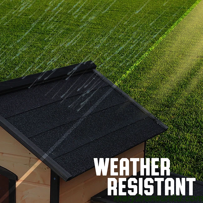 Manufacturer luxury big outdoor backyard waterproof wooden dog house pet cage kennel