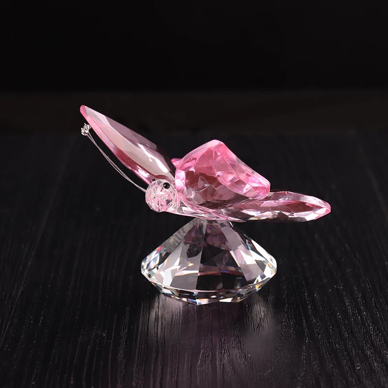 Wholesale wedding favor crystal butterfly figurine for decoration