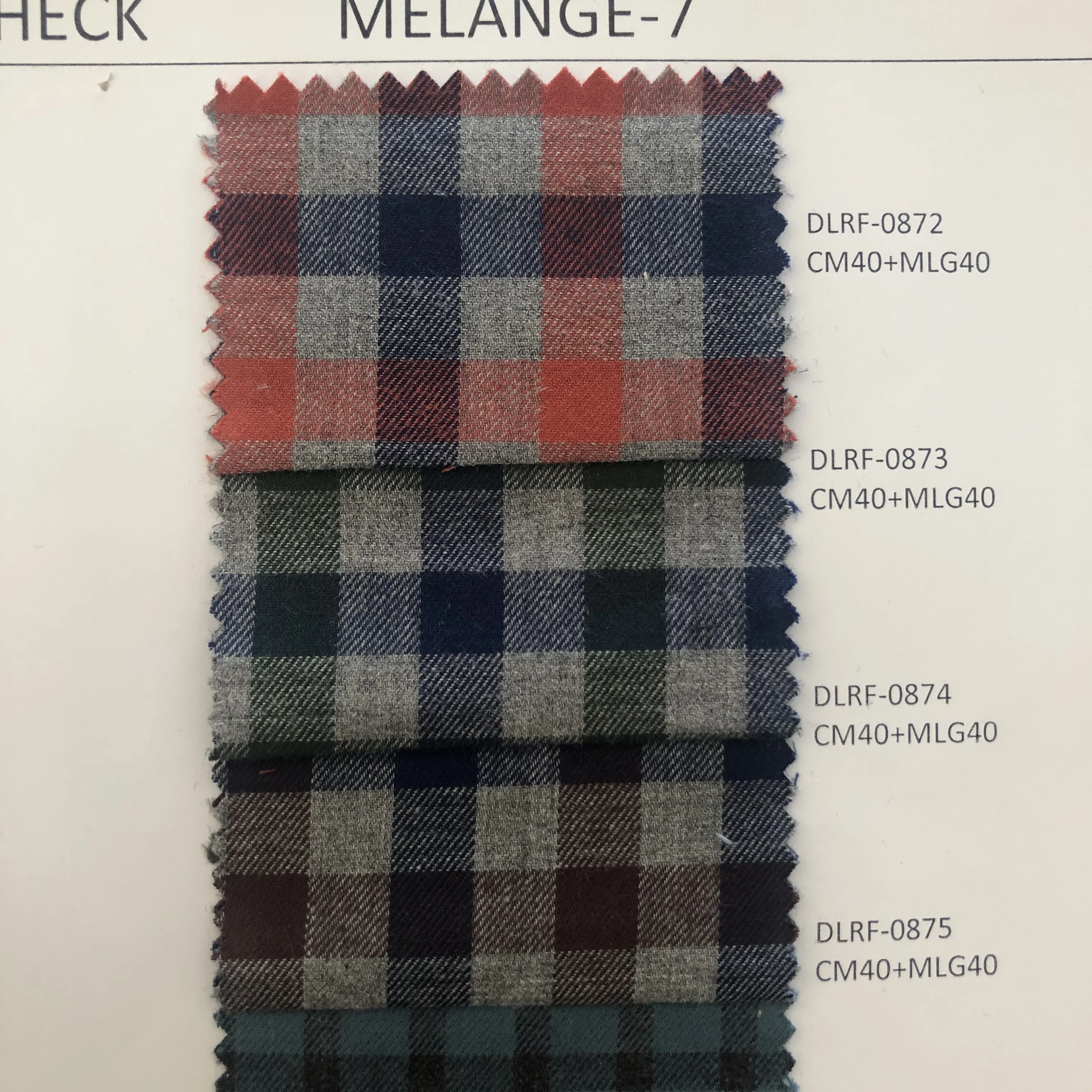 
New design fashion 100% cotton woven plaid flannel check shirt cloth fabric 