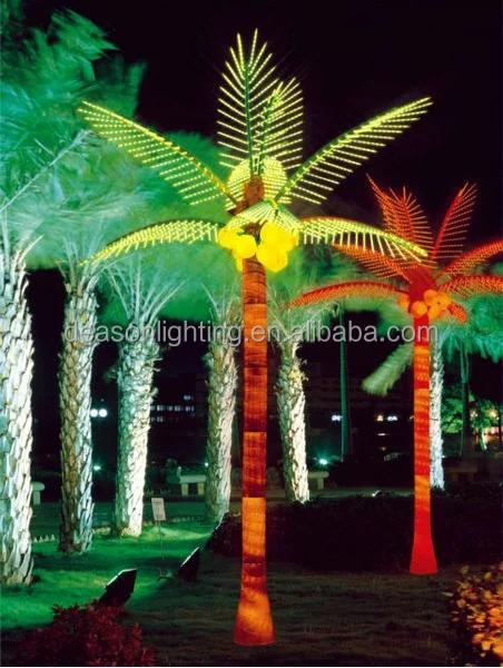 light up palm trees
