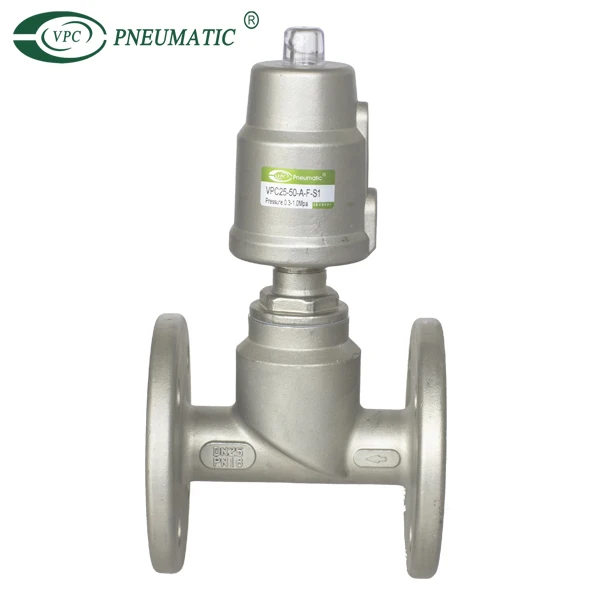 
Full stainless steel pneumatic angle seat valve 