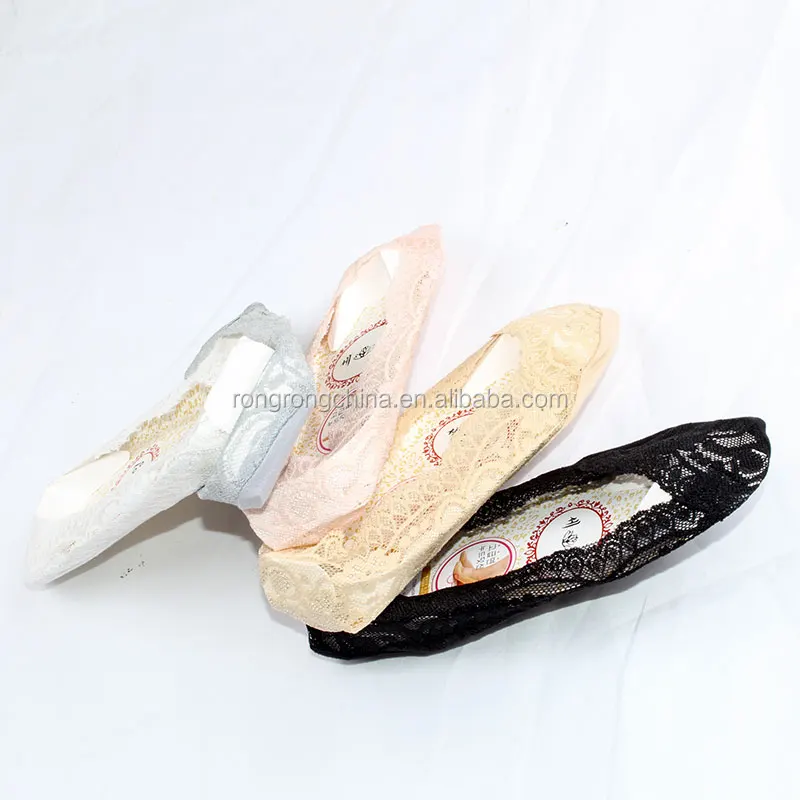 Лучшие модные дизайнерские женские кружевные шелковые носки-лодочки