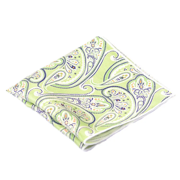 Мужской Шелковый носовой платок с принтом Пейсли
