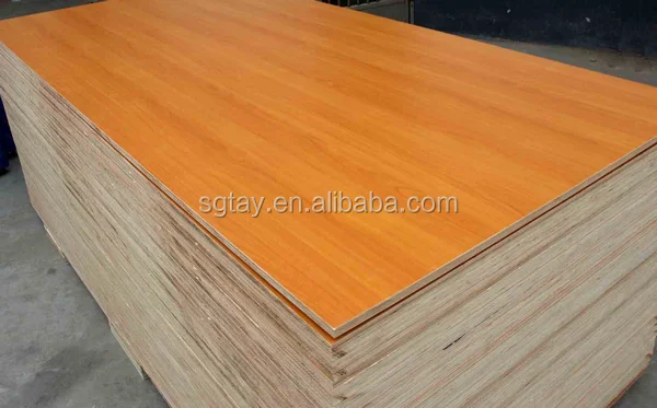 Lowest price 15-20mm melamine plywood board poplar core form Shandong factory