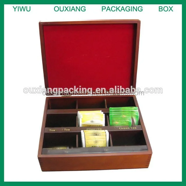 matte brown lacquer finish wooden tea box