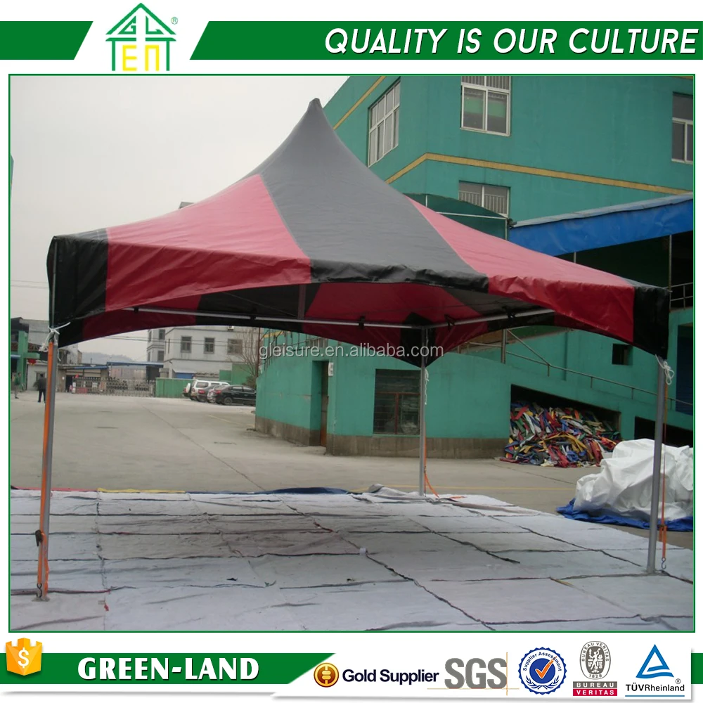 Cheap Frame Tent 5 X 5 M Red and Black Pagoda Roof Garden Gazebo