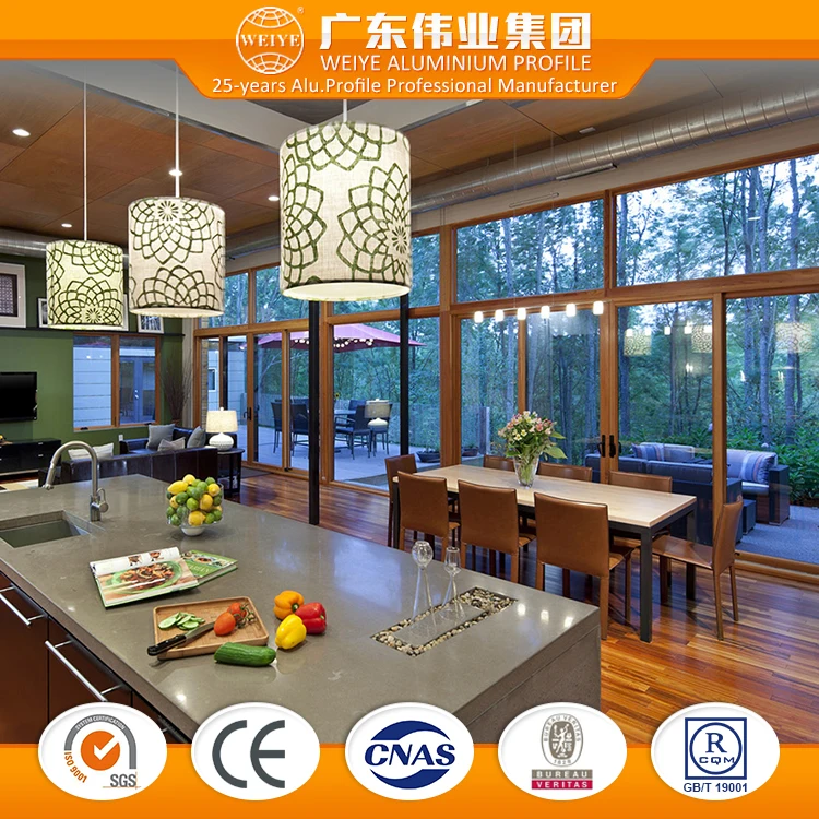 Hot sale float glass Aluminum door for Vietnam market with insulating and thermal break function aluminium wooden door