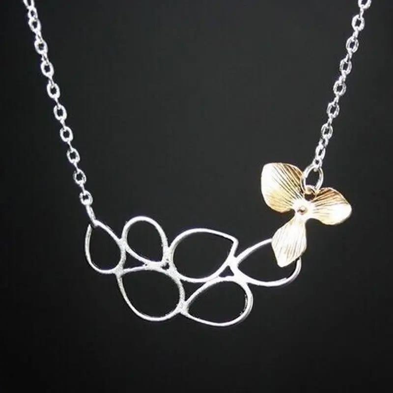 Beadsnice 30900 orchid connector 925 sterling silver jewelry making supplies pendant necklace bracelet earring findings