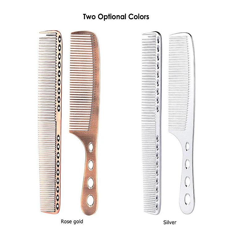 Hot sale  metal hair combs stainless steel hair comb metal comb men