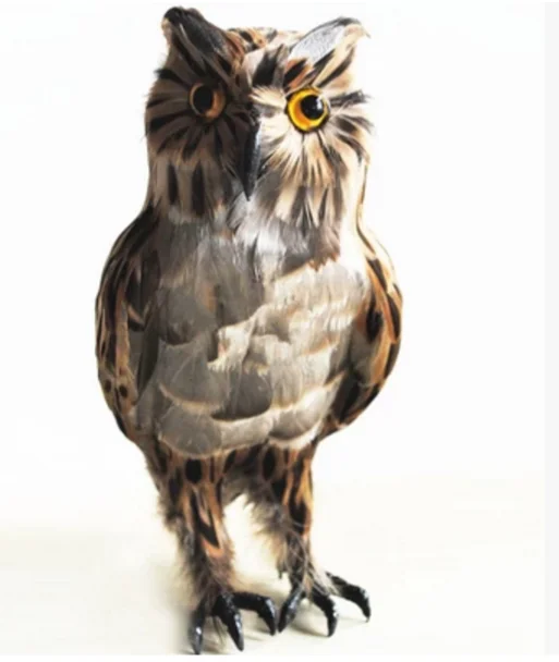Artificial Owl Simulation Foam Bird Feather Ornaments DIY Craft for Wedding Decoration Home Garden Party Embellishing Decor