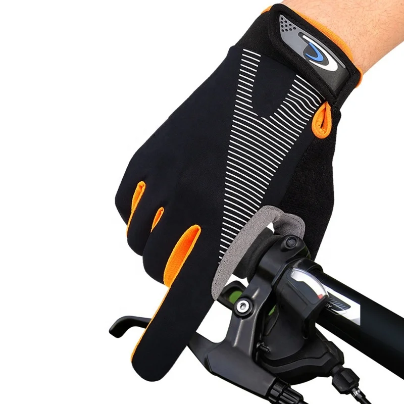 Outdoor sports bicycle cycling racing trainer exercise full finger sport gloves with good quality