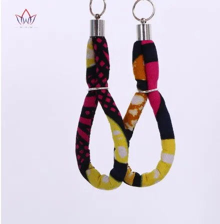 2019 новые стильные разноцветные этнические серьги Анкара, серьги с Африканским принтом Утренней славы из ткани, ювелирные изделия, серьги для женщин WYB346