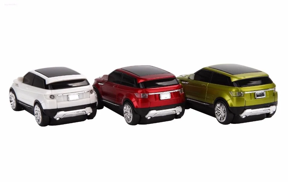 Cool LED Headlights Optical Sports Car Wireless Mouse