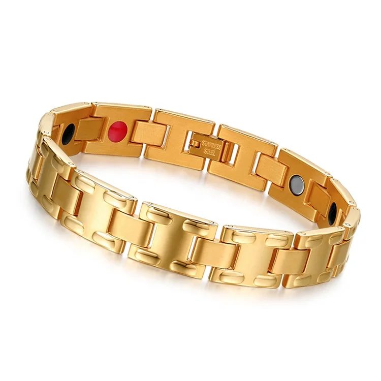 High quality health japanese magnetic bracelet,stainless steel blood pressure magnetic bracelet