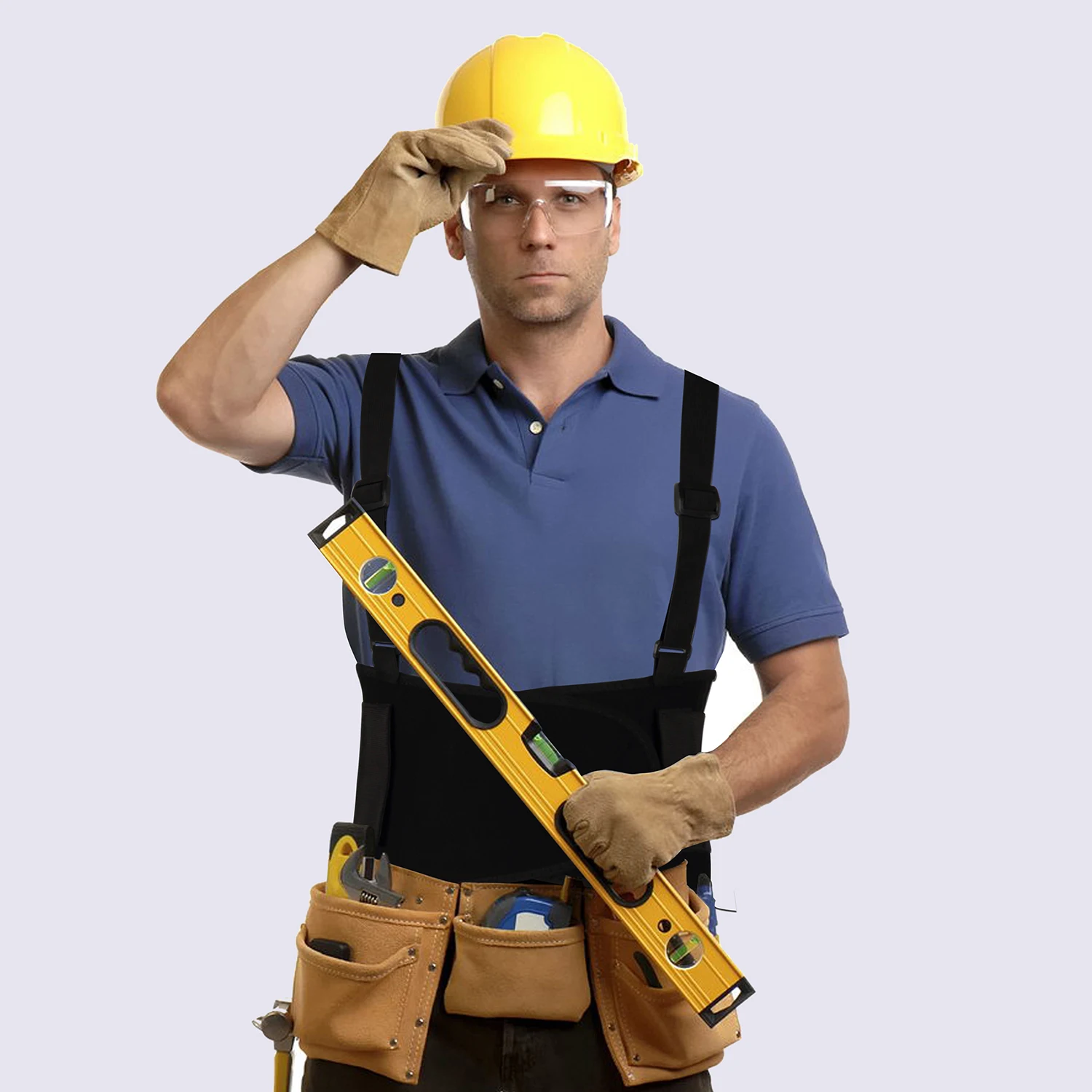 Акция высококачественный Эластичный черный нейлоновый защитный тренажер для талии для мужчин