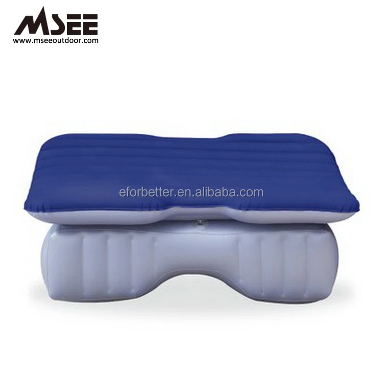 Suv Travel Flocked Pvc Inflatable Back Seat Car Bed Seat Air