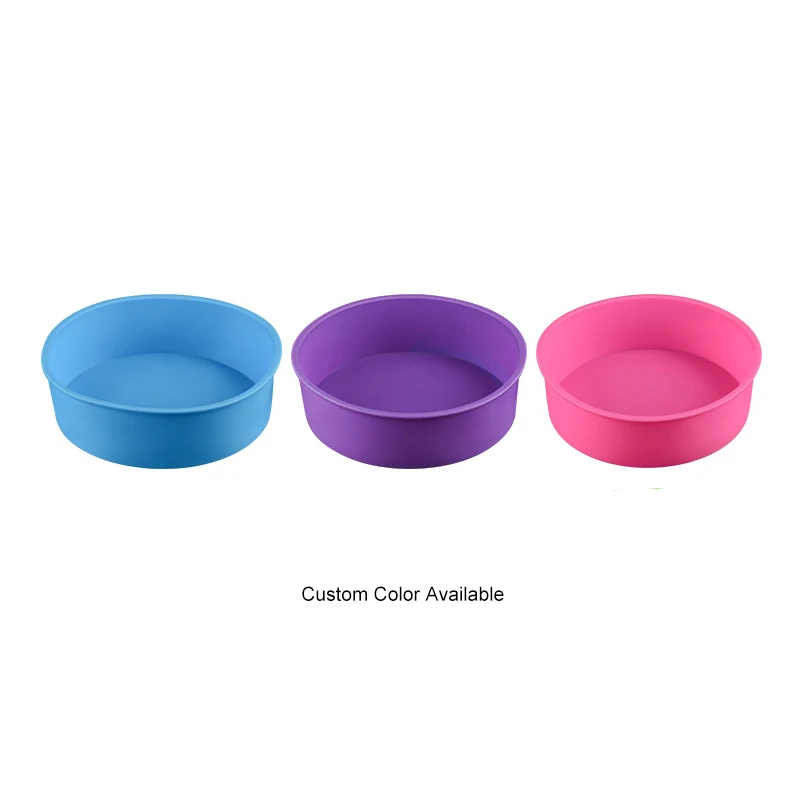 Пищевая круглая сковорода Bpa бесплатная форма для торта силиконовая пищевая форма для украшения торта Формы для выпечки