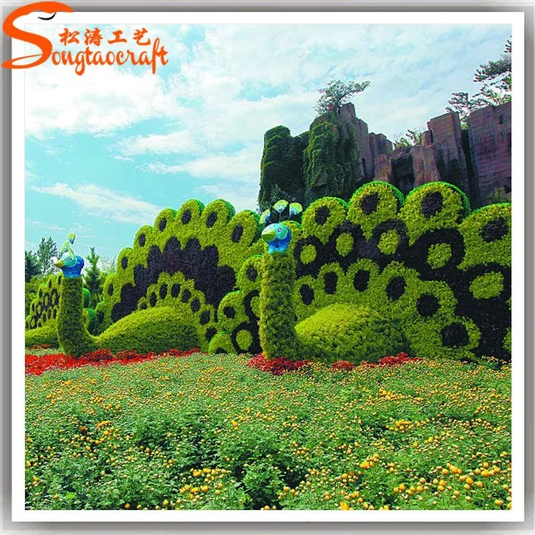China professional factory make decorative artificial glass topiary plant