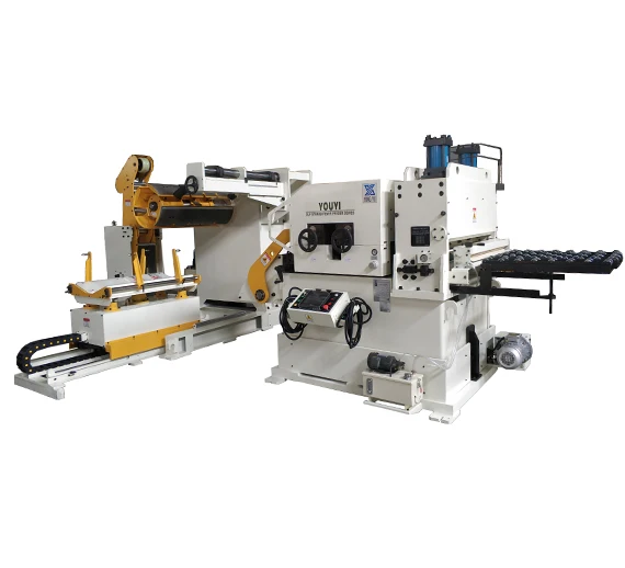 Space-saving Metal Coil Decoiler Straightener and Servo Roll Feeder for Auto Parts Production Line