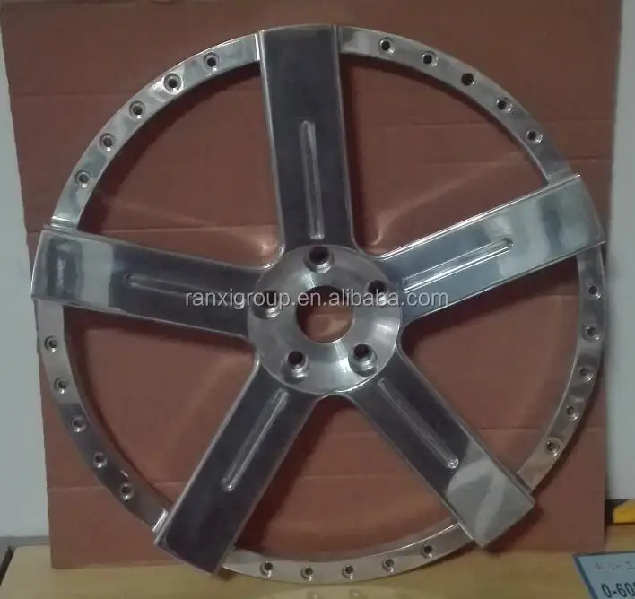22' polished center disk for 3 piece forged wheel