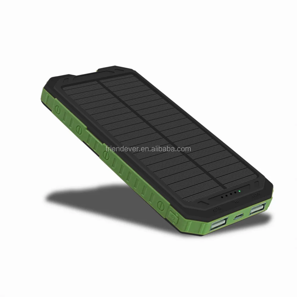 Outdoor camping power bank charger, solar power bank 12000mah