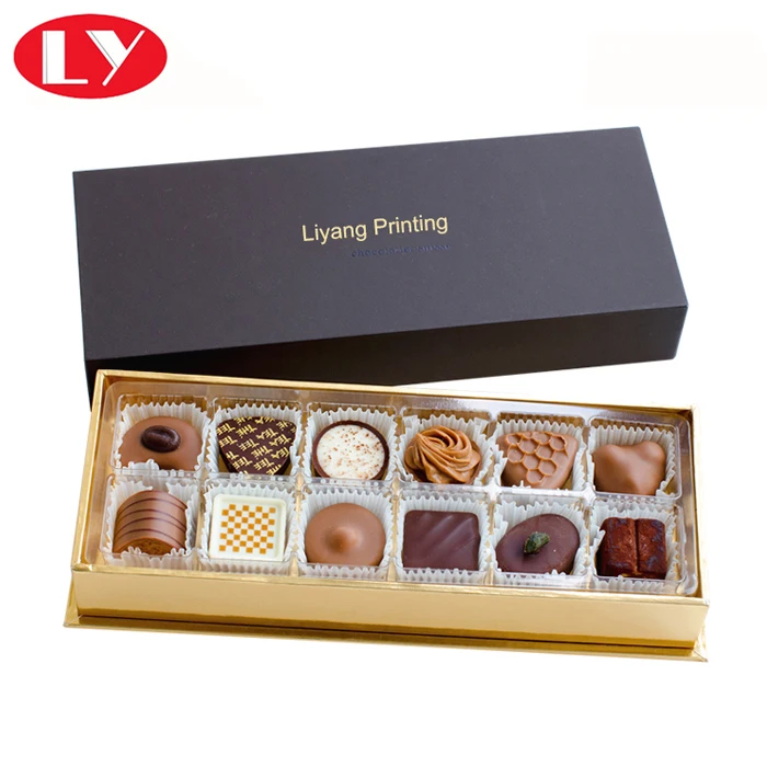 Gift Paper 12 Chocolates Box with Divider