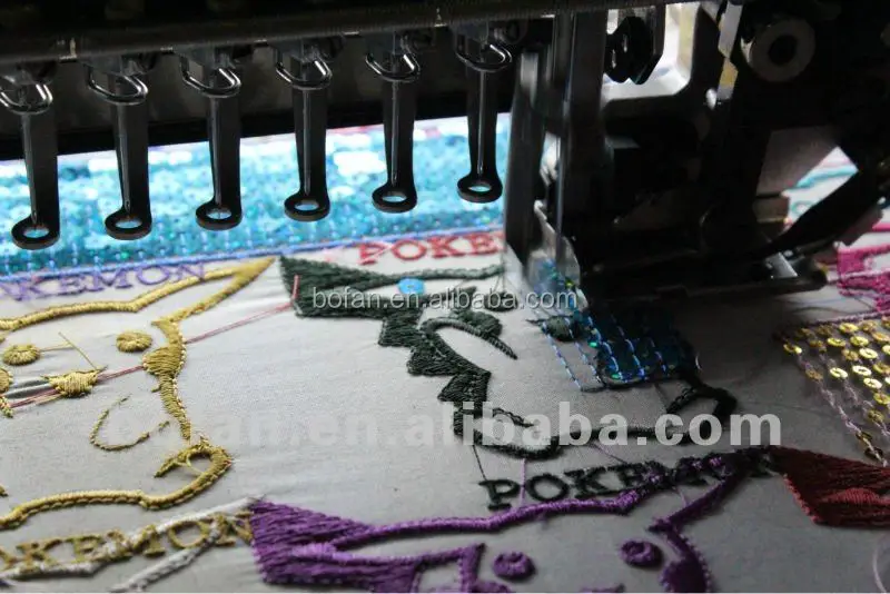 15 heads Computer mixed (Sequin+Cording) Embroidery Machine prices