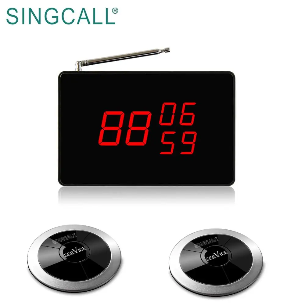 Беспроводной пейджер с системой вызова официанта SINGCALL для ресторанов и