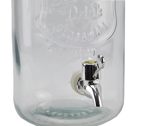 Beer beverage glass bucket with faucet