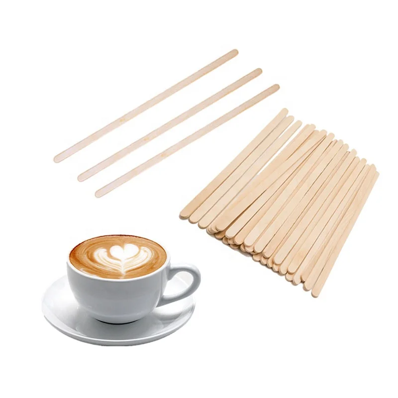 Топ продавец кафе Инструменты 19 см длинные толстые березы деревянный кофе/Мед перемешать бар