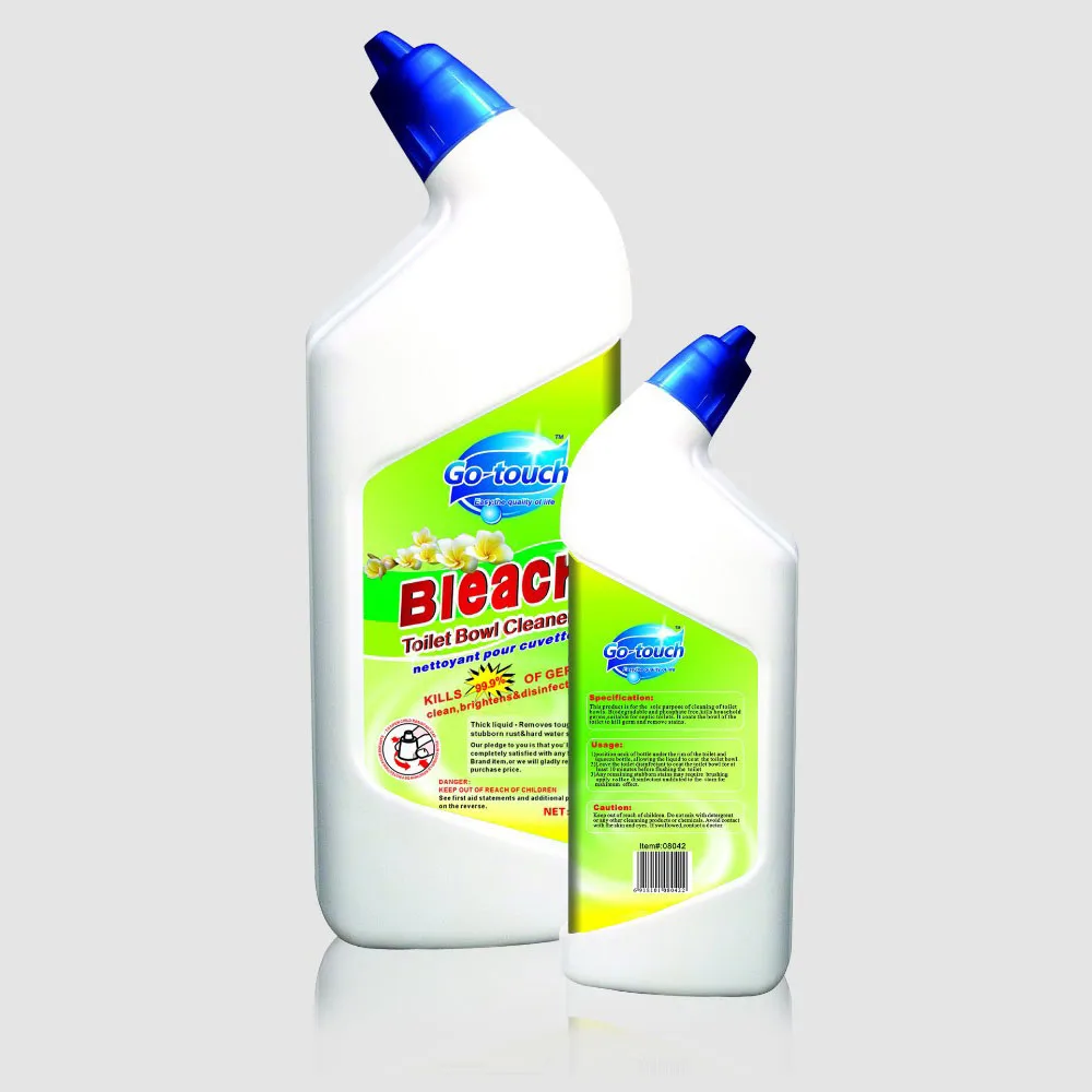 Go-touch 750ml Perfume Bleach toilet clean liquid for Child safety cover