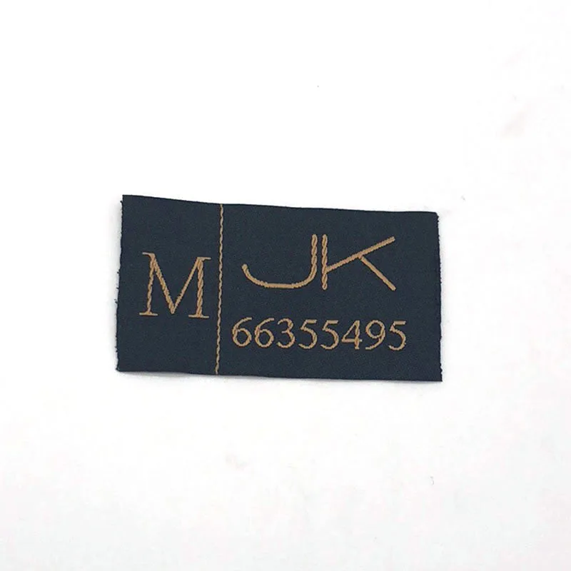 Popular Design Custom Private Main Label Size Label for Clothes Embroidery Woven Label