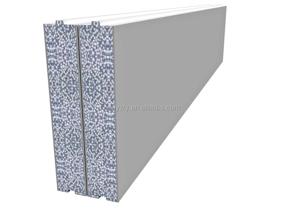 Compound partition wall panel for prefab house/EPS cement sandwich wall panel manufacturing machine