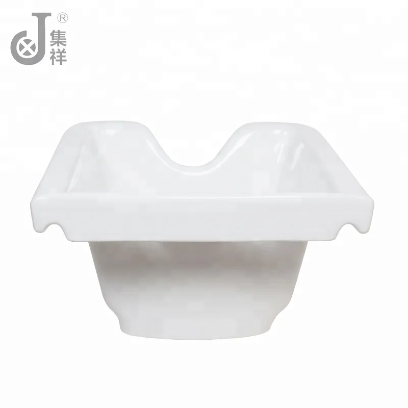 JXH007 High Quality Square White hair Salon Back Wash Basins