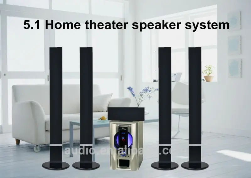2014 домашний кинотеатр 5.1 башни спикер музыкальная система