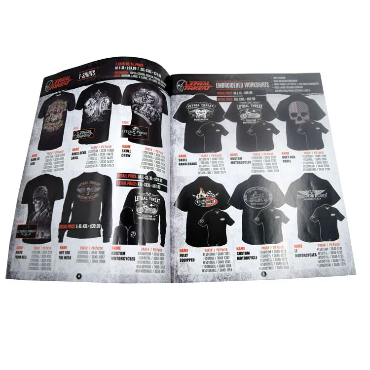wholesale clothing catalogue printing in China