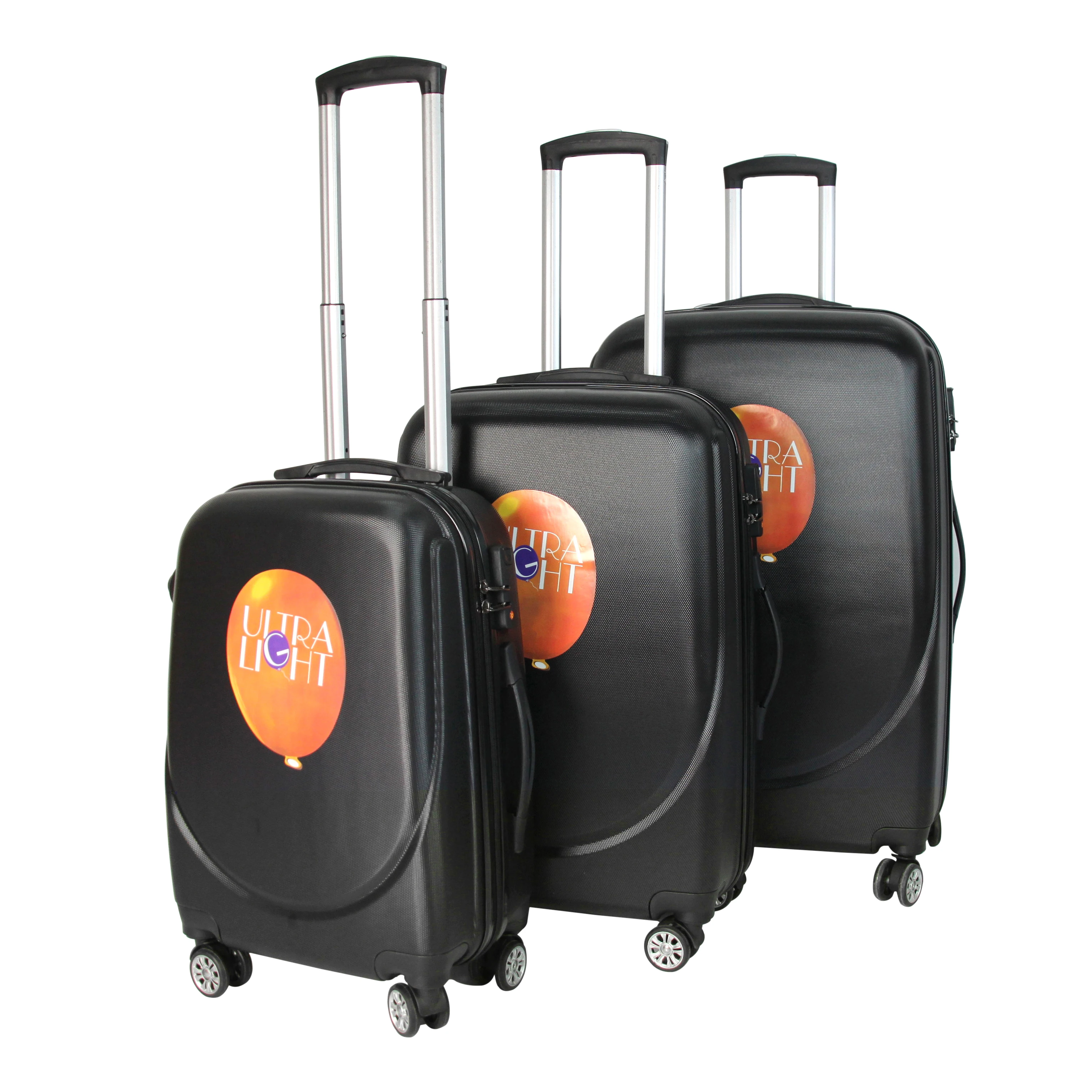 
Waterproof 3 Piece Luggage Set Lightweight Spinner Suitcase 