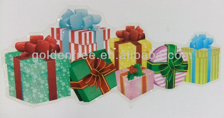 
Latest Removable Clear PVC Wall Sticker Reusable Wall Decal Festival Design 