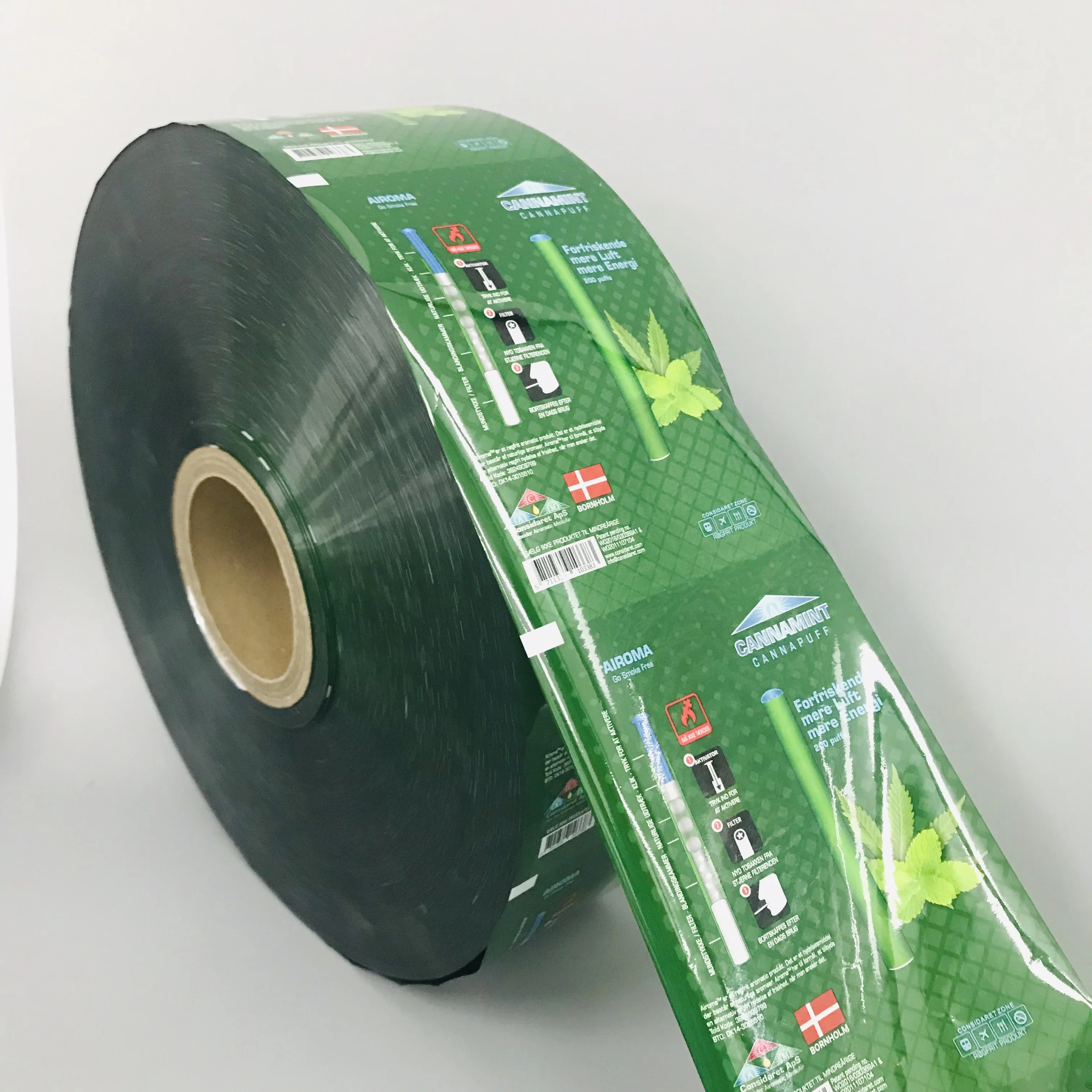 OEM custom logo printed food grade hdpe opp plastic sachet packaging film roll