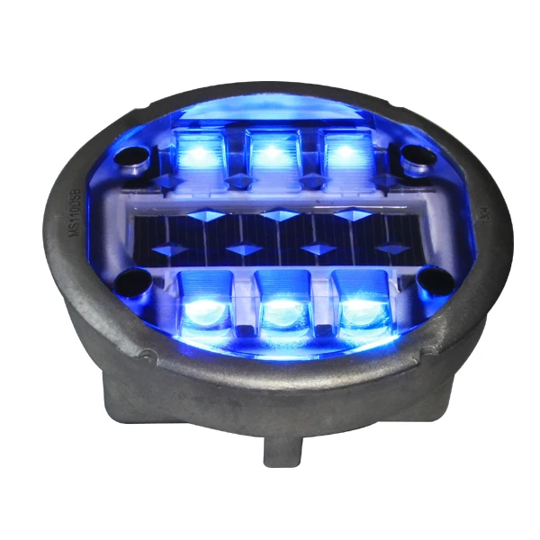 Aluminum Alloy Waterproof IP68 Burial Type Solar Powered (Charging) LED Cat Eye (Road Stud / Pavement Marker) MS-110