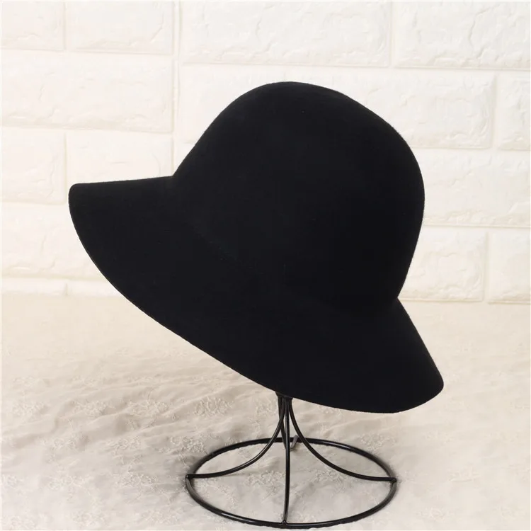 Wool Felt Cloche Hat for Ladies