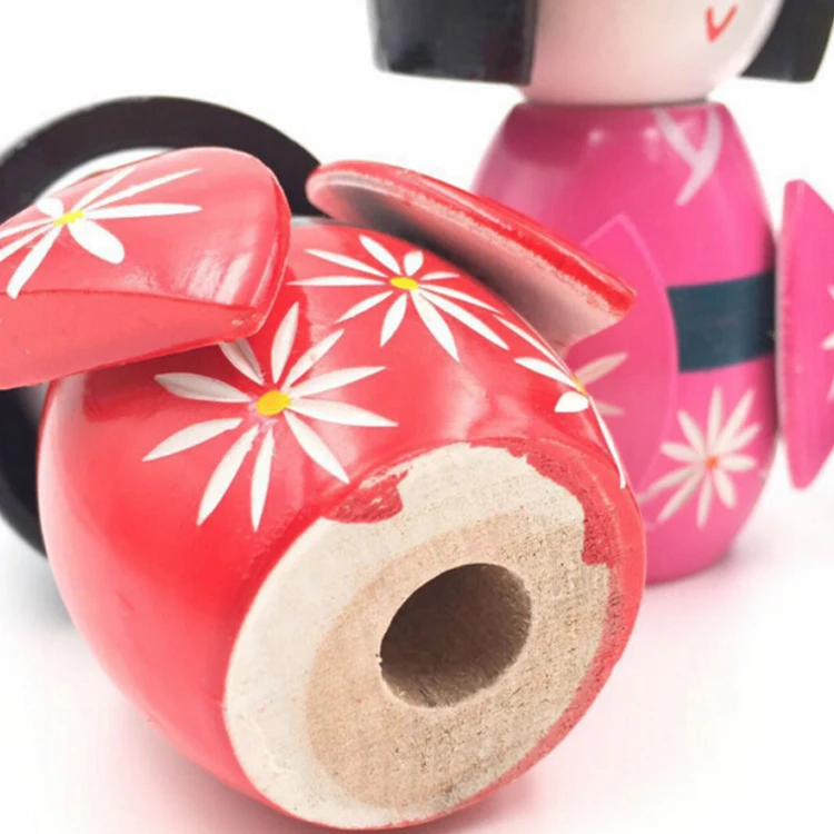 FQ Brand High Quality Colors Kids Kimono Inexpensive and Fine Toy Girl Japanese Wholesale Wooden Mini Japanese Dolls