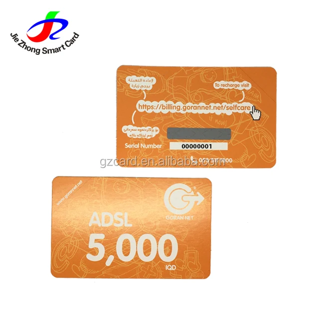 
Customized design printing paper mobile scratch card for mobile phones 