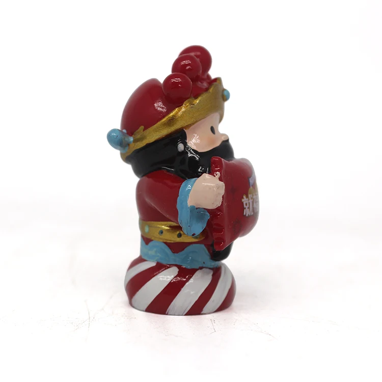 Custom chinese god of fortune red statues resin craft home decor