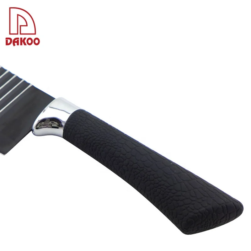 
Hot Selling cuchillos de cocina 6Pcs Kitchen Knives Steel Non Stick Coating Kitchen Knife Set with Gift Box 